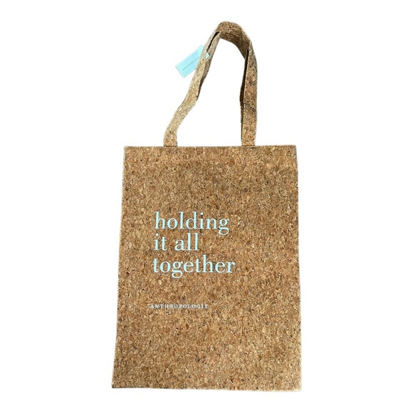 Anthropologie Bags Anthropologie Cork Glitter Shopping Bag Tote